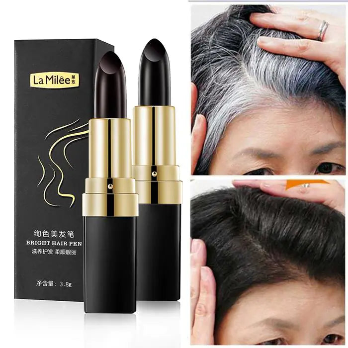 Lai Mei 3.8g Hair Dye Stick - Quick Gray Coverage & Root Touch Up