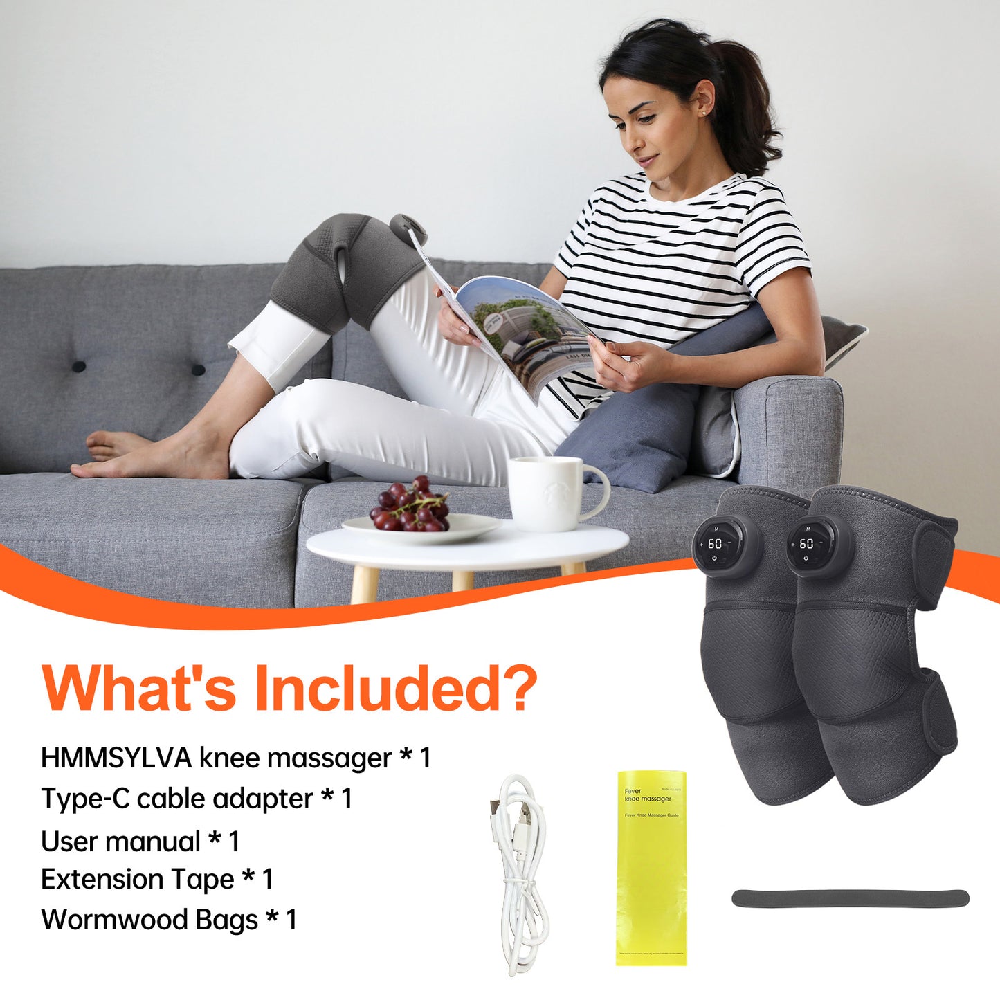 Rechargeable Knee Pain Relief Pad - Smart Portable Therapy Device