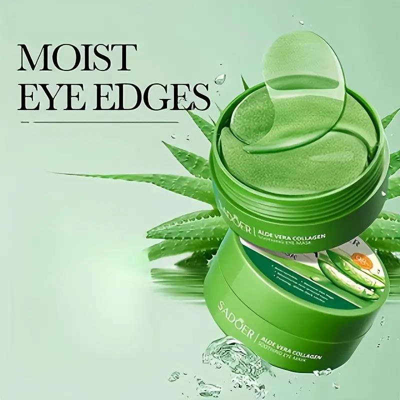 OAKSII Under Eye Patches - 60PCS Aloe Vera Eye Mask for Dark Circles & Puffiness