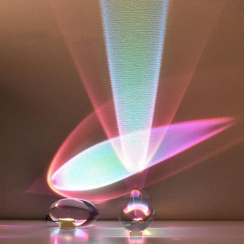 Angel Eyes Crystal Projection Lamp - Modern Bedside Night Light