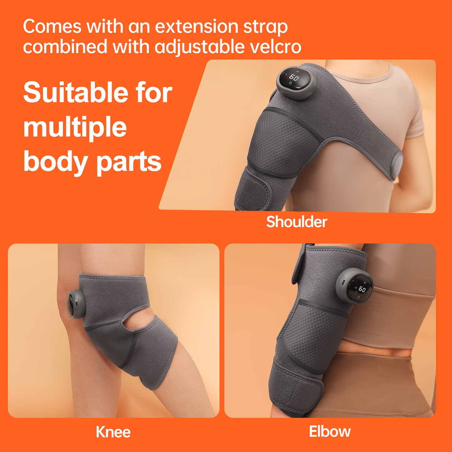 Rechargeable Knee Pain Relief Pad - Smart Portable Therapy Device